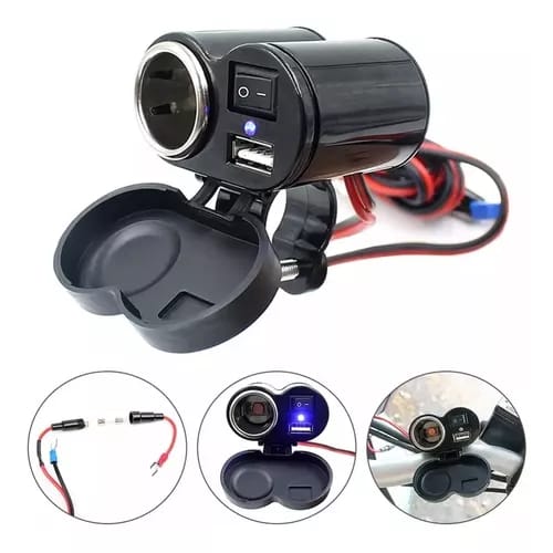 Miniatura 3 de CARGADOR USB CIGARRERA PARA MOTO